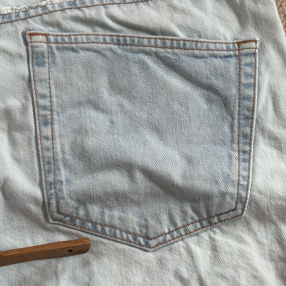 Isabel Marant Oreta Denim High Rise 100% Cotton Button Fly Shorts Size 40 (US30) - Picture 9 of 14